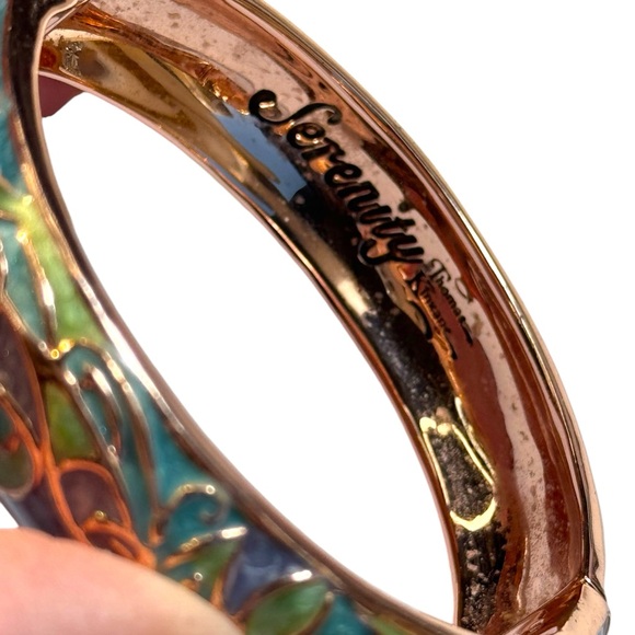 Thomas Kinkade Pools of Serenity Copper Wellness Bracelet 18k Rose Gold Plated - Picture 7 of 7